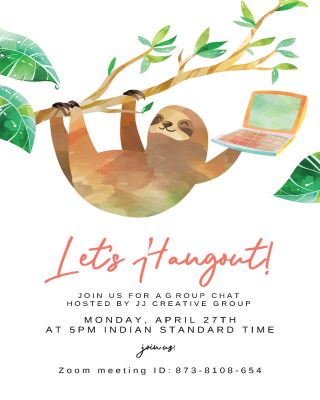Lets Hangout Sloth