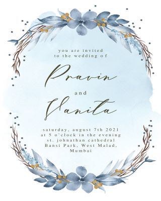 Winter Bride  Wedding Invitation